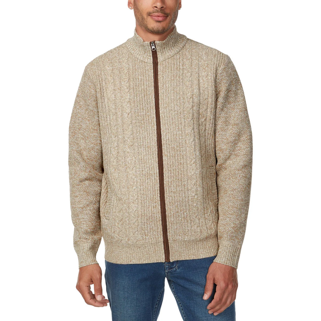 Buffalo - Turtleneck Sweater with Full Zip