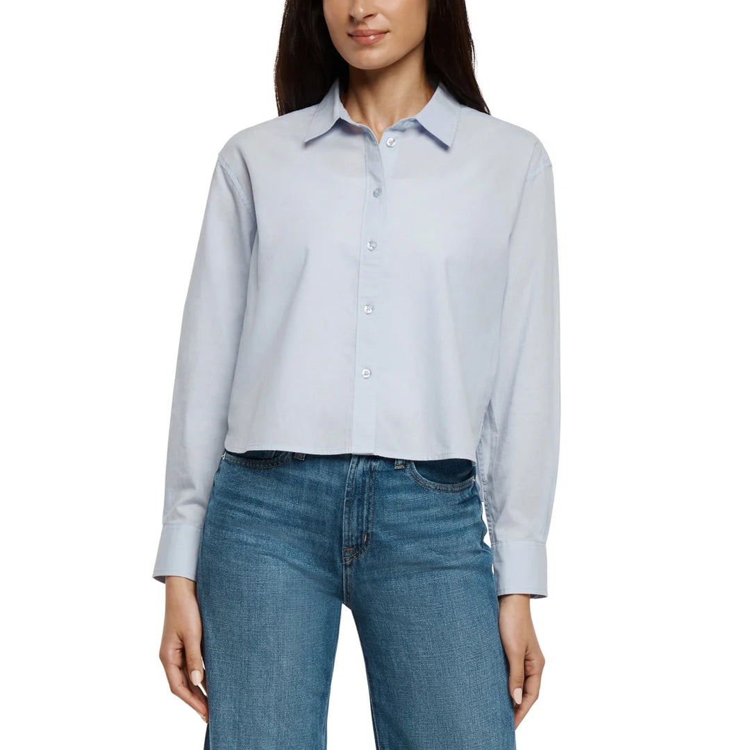 Gap - Long sleeve cropped poplin shirt