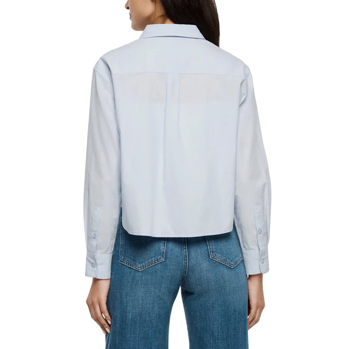 Gap - Long sleeve cropped poplin shirt