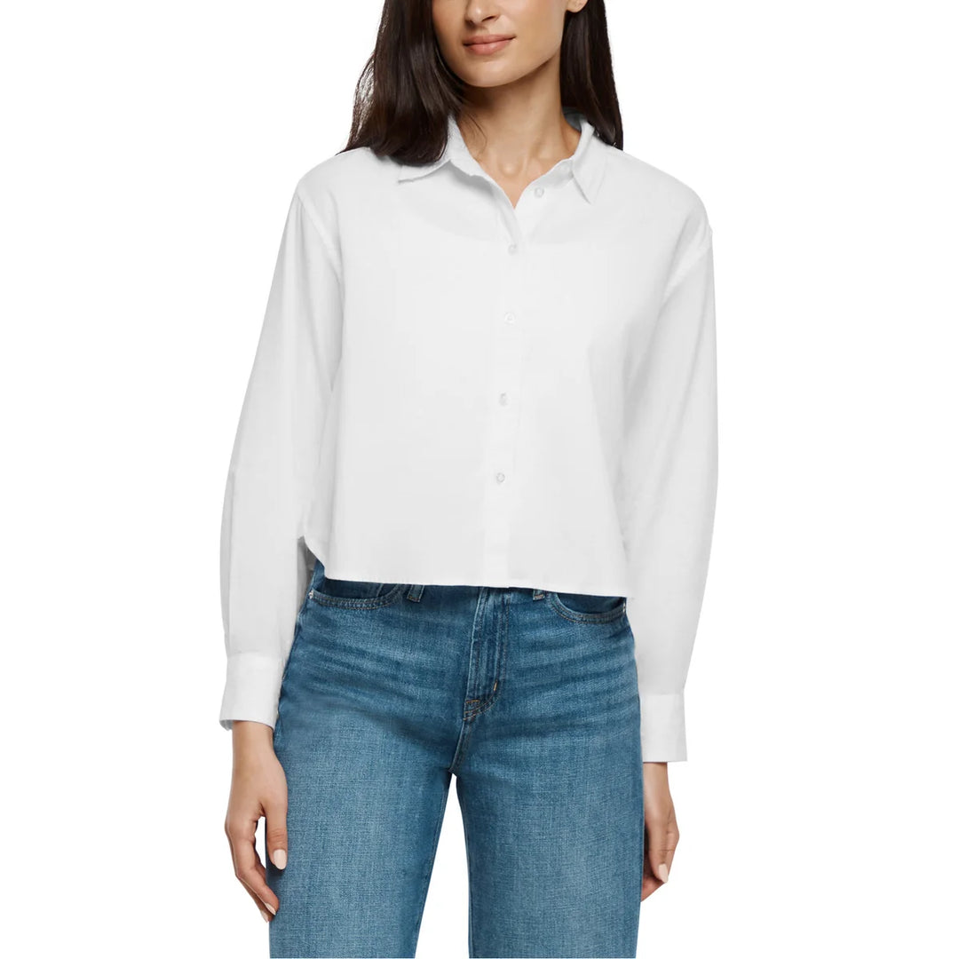 Gap - Long sleeve cropped poplin shirt