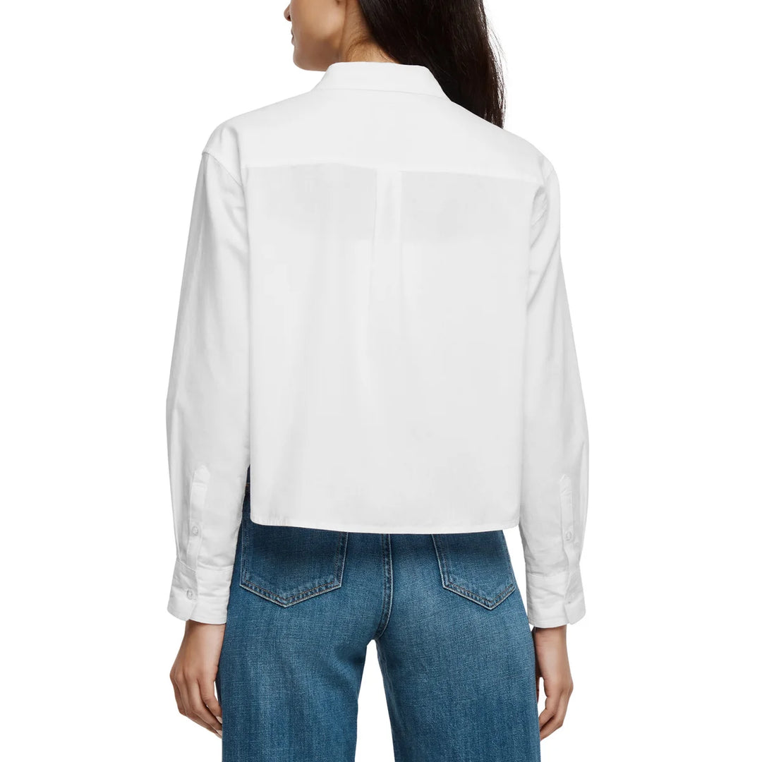 Gap - Long sleeve cropped poplin shirt