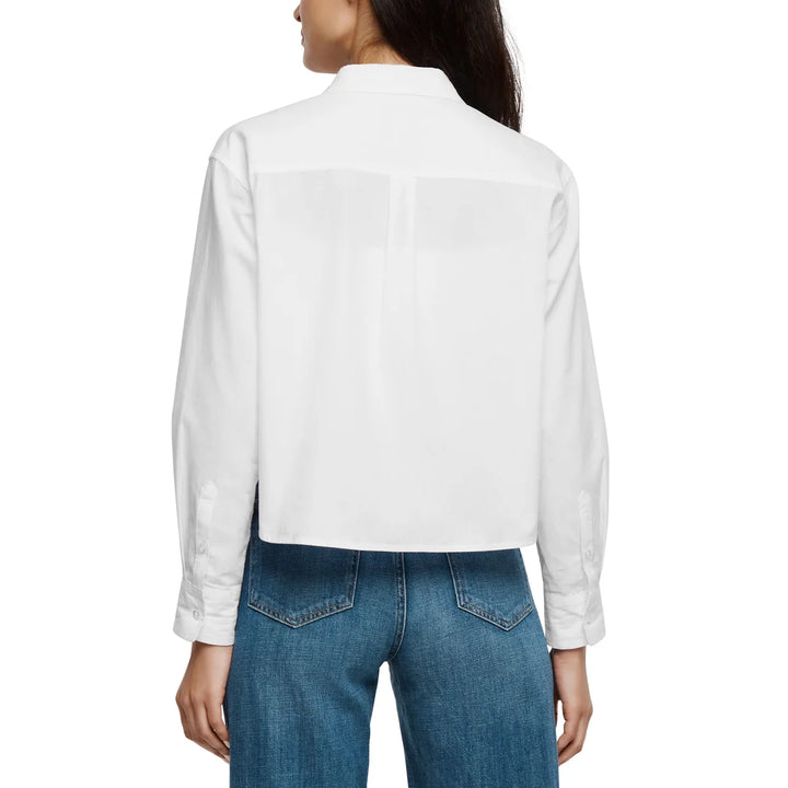 Gap - Long sleeve cropped poplin shirt