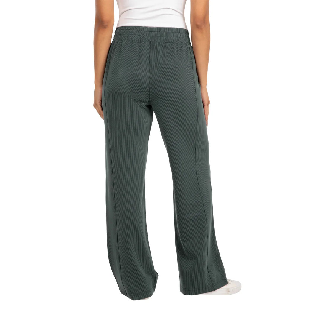 Spyder - Wide Leg Ribbed Pants