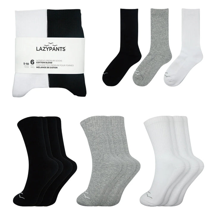 Lazypants - Cotton Socks, 6 Pairs