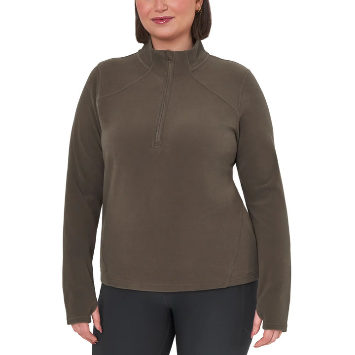 Mondetta - Long Sleeve Microfleece Quarter-Zip Sweater