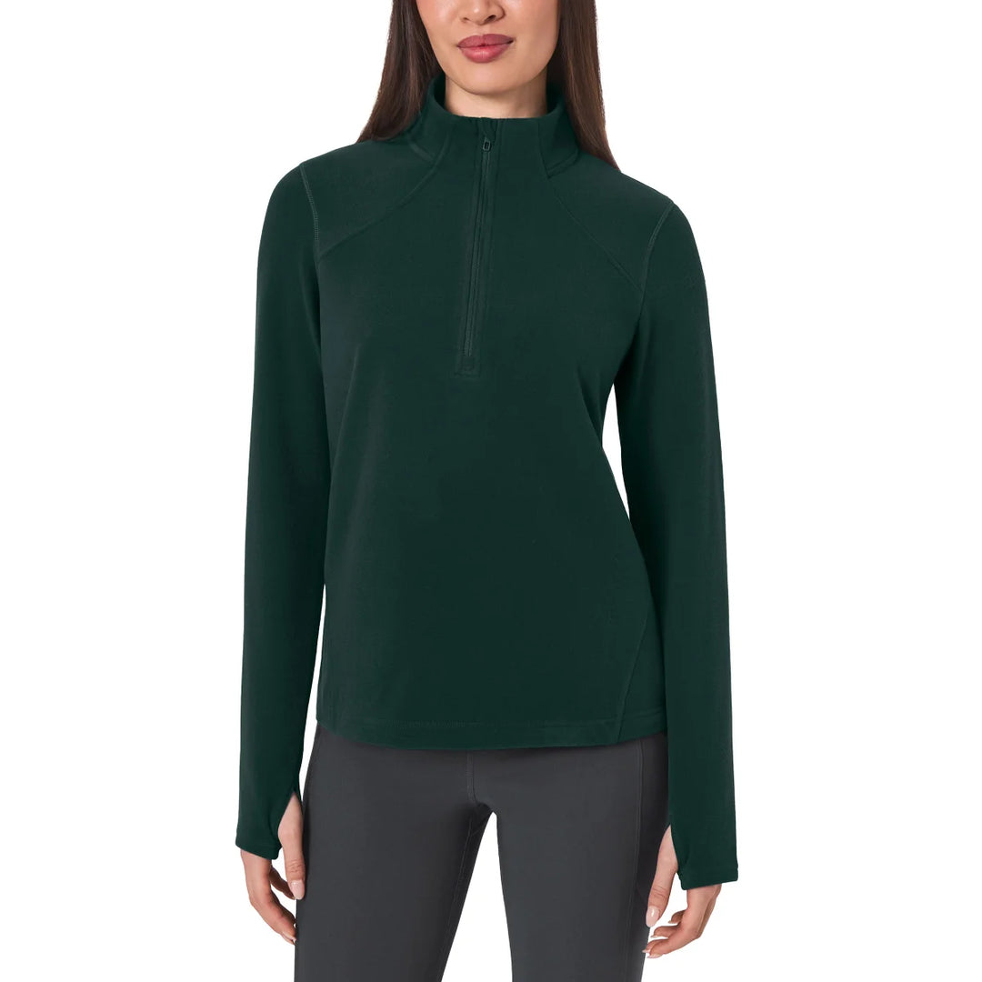 Mondetta - Long Sleeve Microfleece Quarter-Zip Sweater