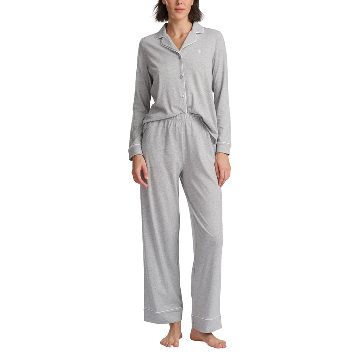 Tommy Hilfiger - Notched Collar Pajama Set, 2 pieces