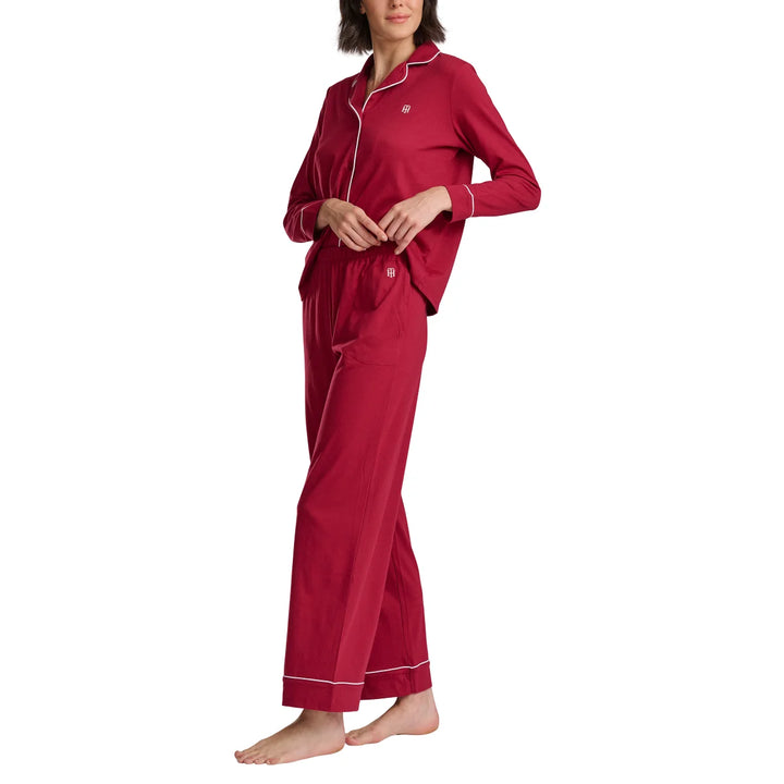 Tommy Hilfiger - Notched Collar Pajama Set, 2 pieces