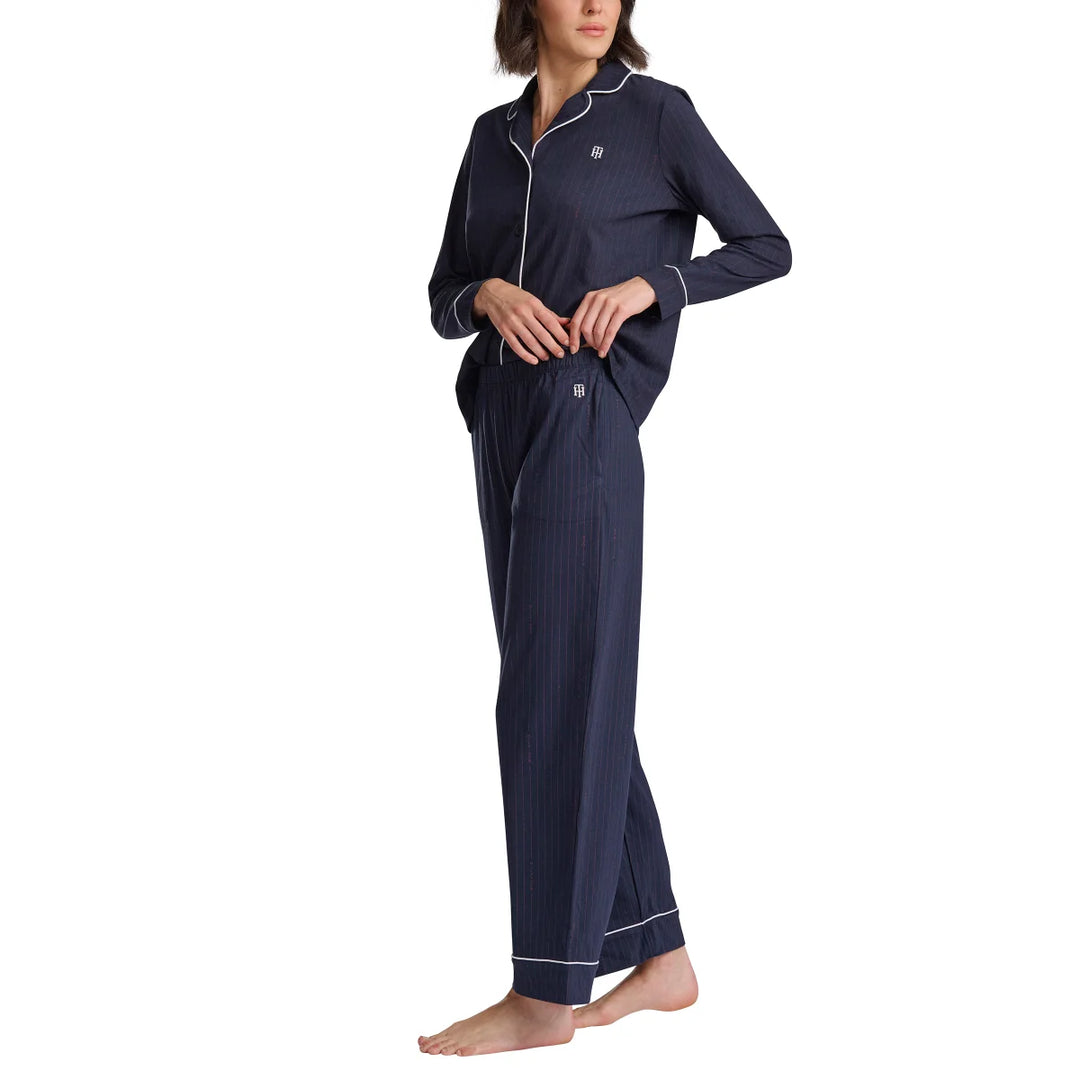 Tommy Hilfiger - Notched Collar Pajama Set, 2 pieces