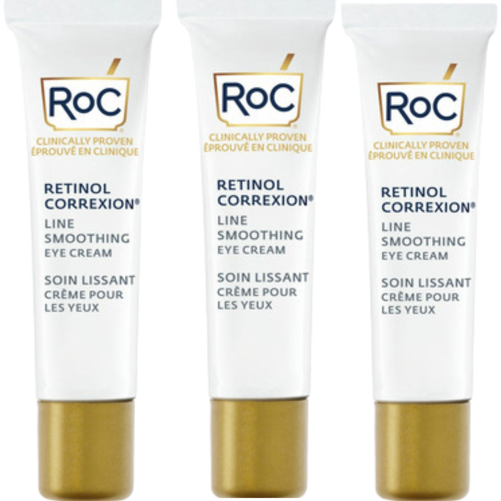 RoC - Crème pour les yeux, 3 x 17.7 ml