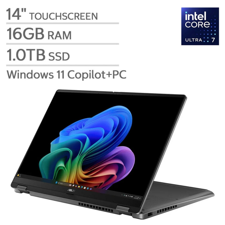 ASUS - Vivobook Flip 14" OLED Touchscreen Copilot+ PC - Intel EVO Edition