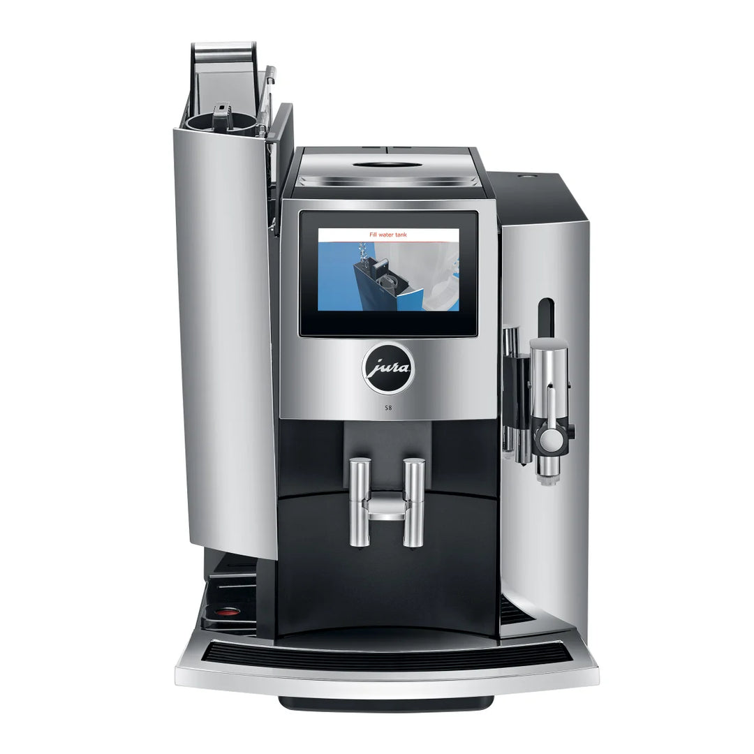 Jura S8 Automatic Coffee Machine with Milk Container, Filter Cartridge and Milk Pipe
