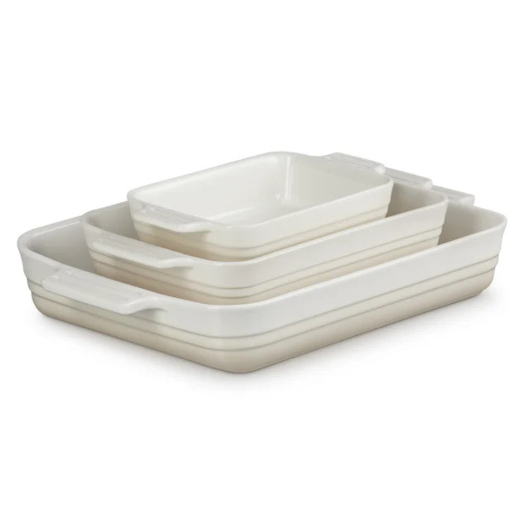 Le Creuset - Set of 3 Rectangular Dishes