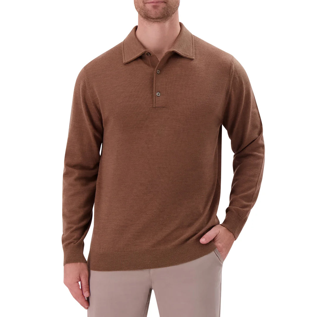 Modern English - Long Sleeve Merino Wool Polo