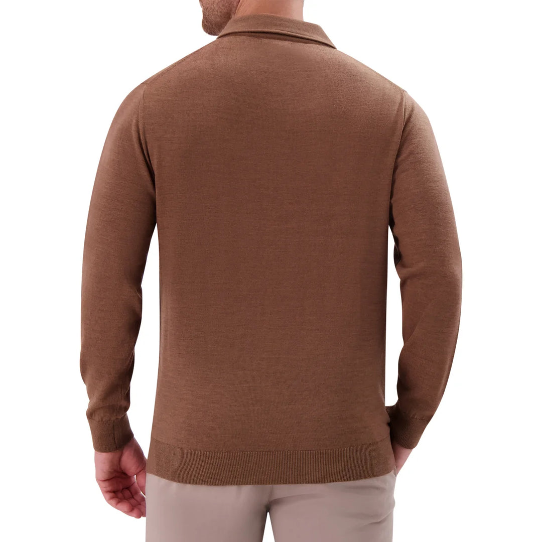 Modern English - Long Sleeve Merino Wool Polo