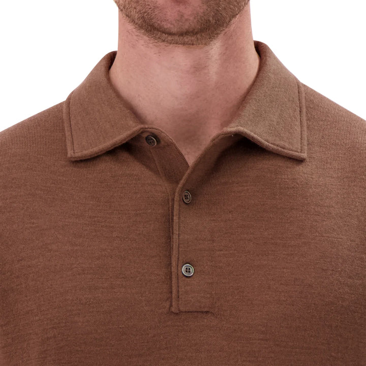 Modern English - Long Sleeve Merino Wool Polo