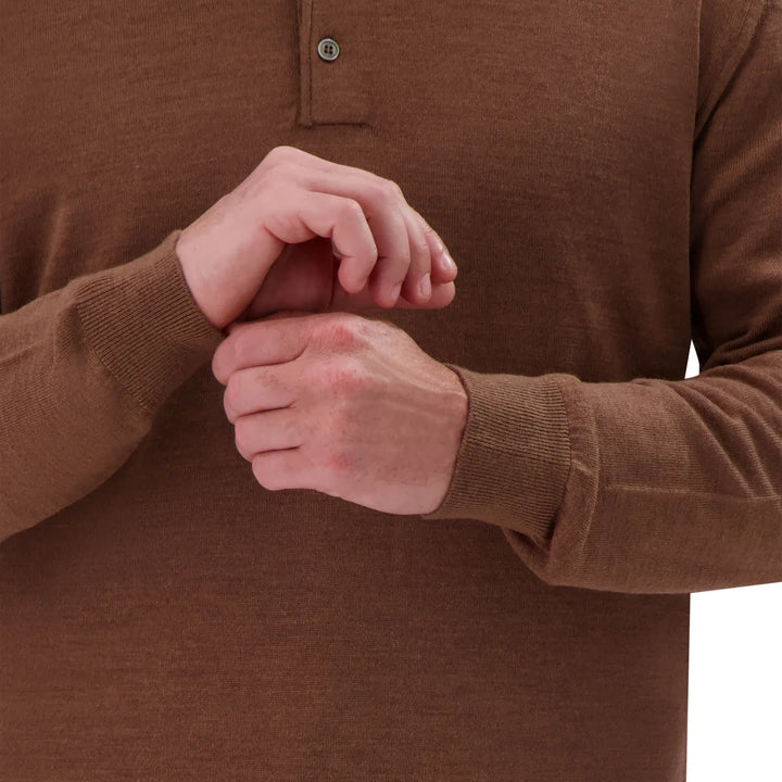 Modern English - Long Sleeve Merino Wool Polo