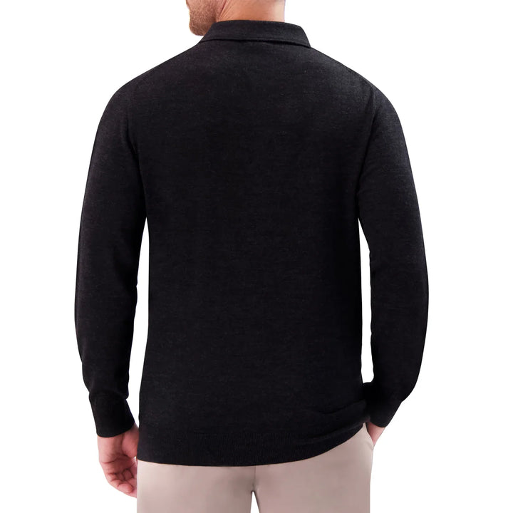 Modern English - Long Sleeve Merino Wool Polo
