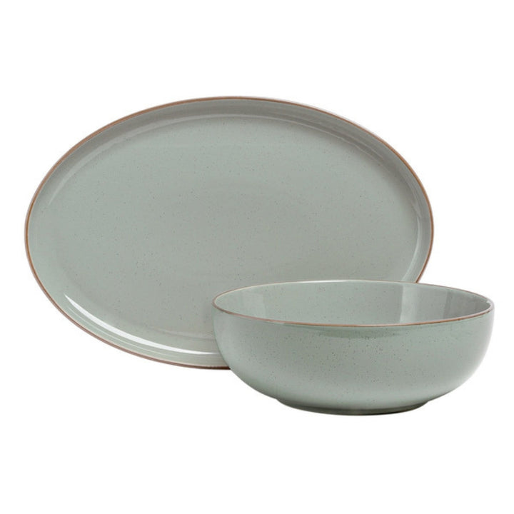 Over & Back Options 2-Piece Stoneware Serving Set