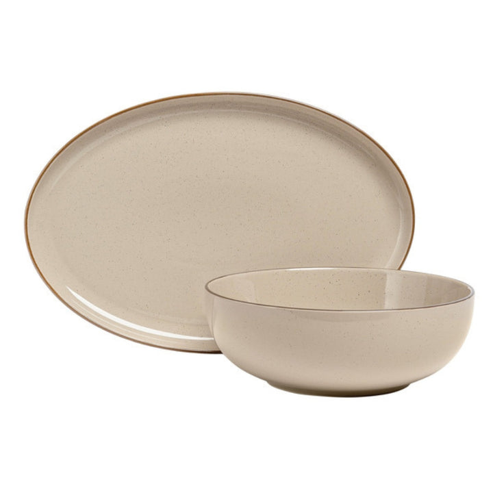 Over & Back Options 2-Piece Stoneware Serving Set