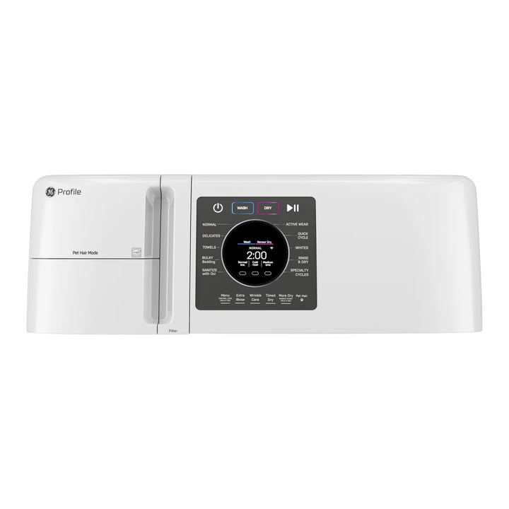 GE - 28 in 5.3 cu ft Front Load All-in-One Washer Dryer Set