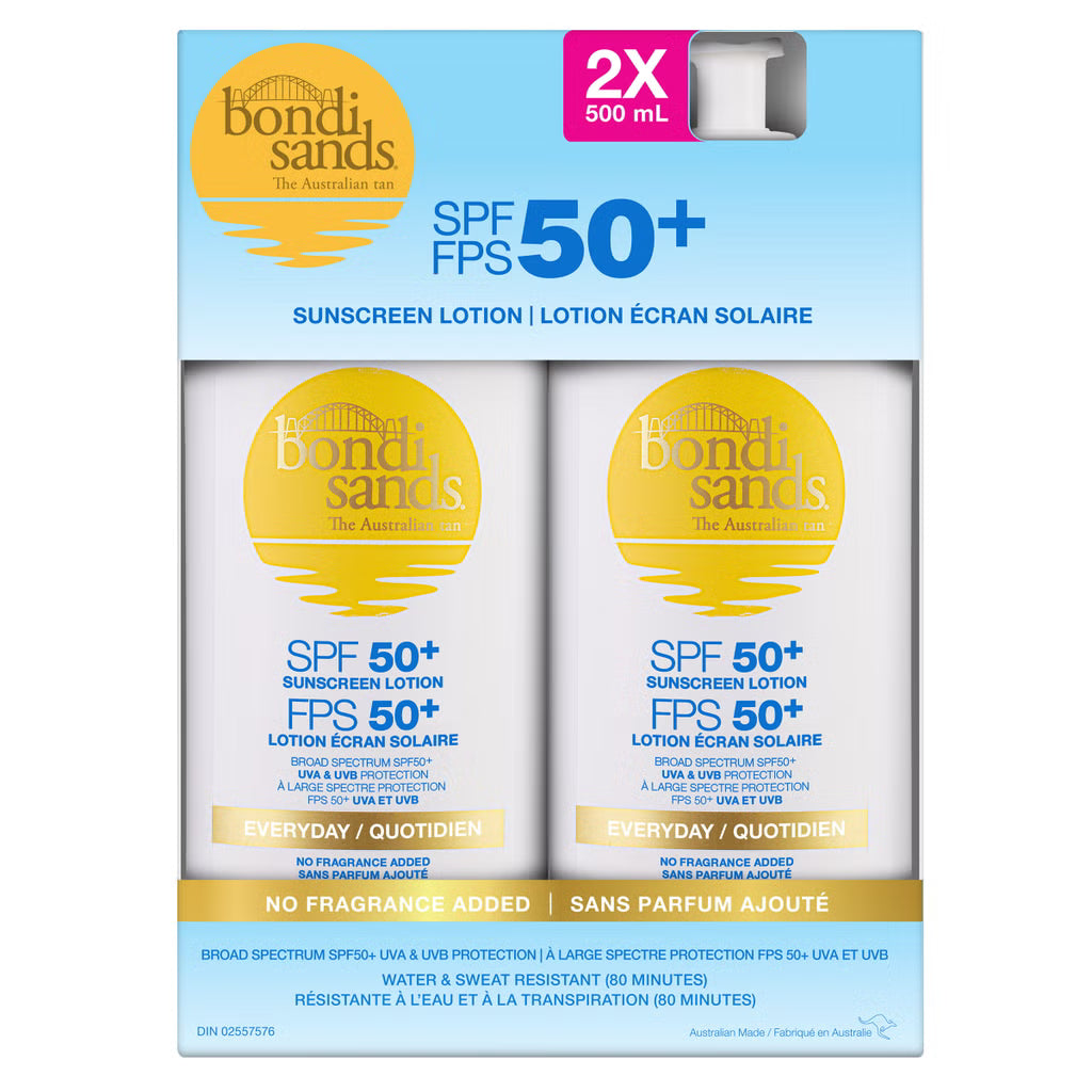 Bondi Sands - Sunscreen Lotion SPF 50+, 2 x 500 mL