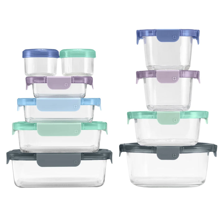 Ello - Ensemble de 20 pièces de conservation en verre
