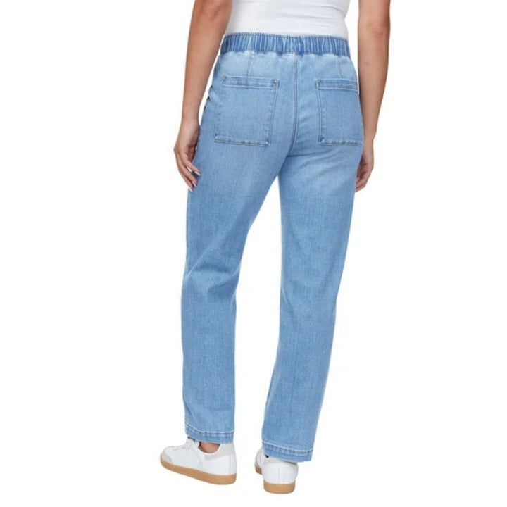 Buffalo David Bitton - Jeans droit à enfiler avec ourlet convertible