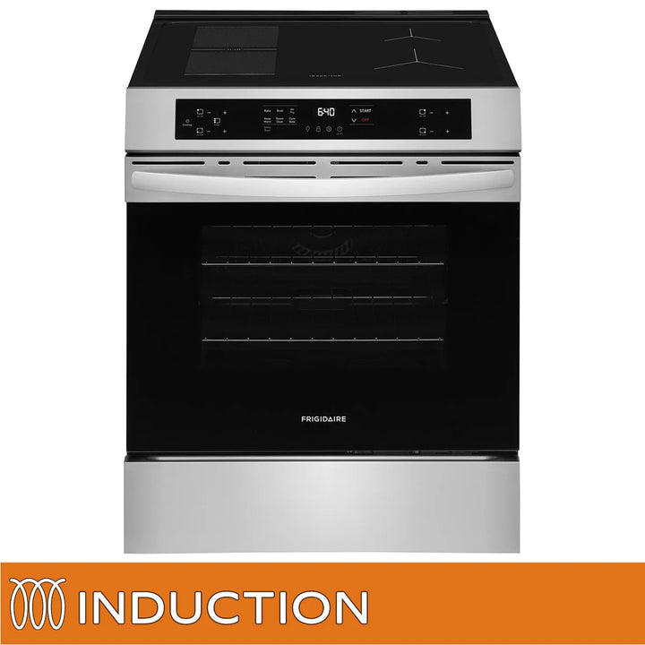Frigidaire - 30 in freestanding range with 5.3 cu ft