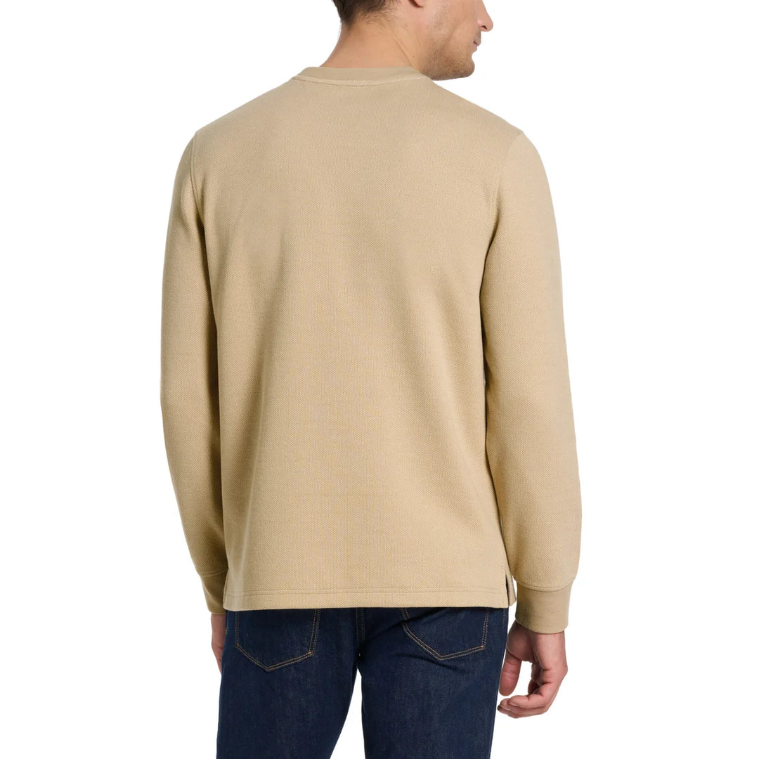 Van Heusen - Chandail à manches longues et col rond en jacquard