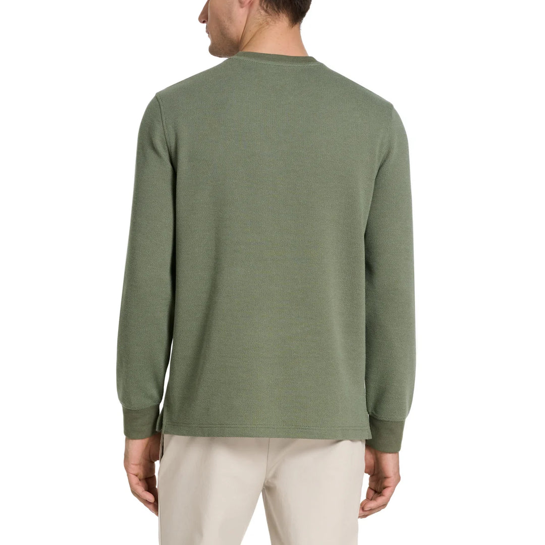 Van Heusen - Chandail à manches longues et col rond en jacquard