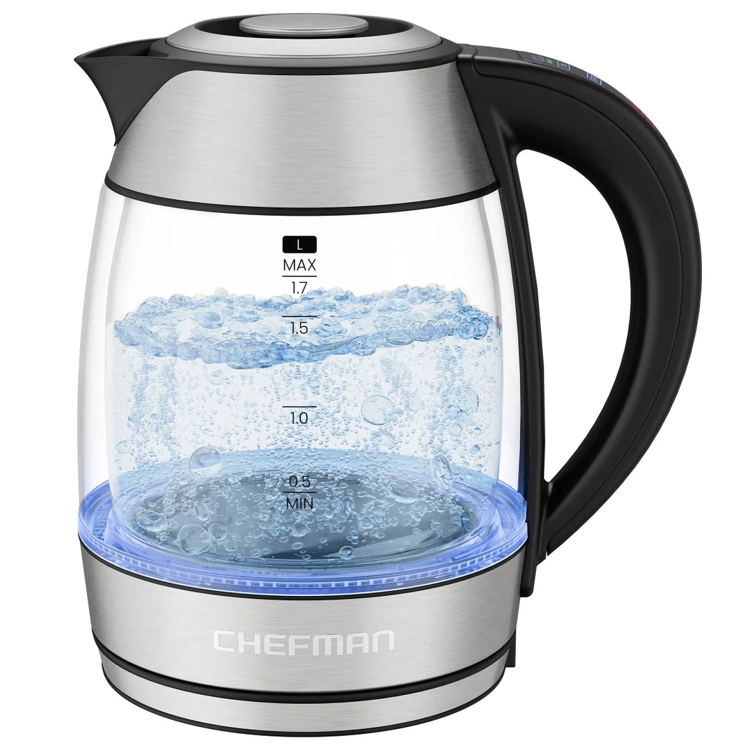 Chefman - 1.7 L Digital Glass Double-Wall Kettle
