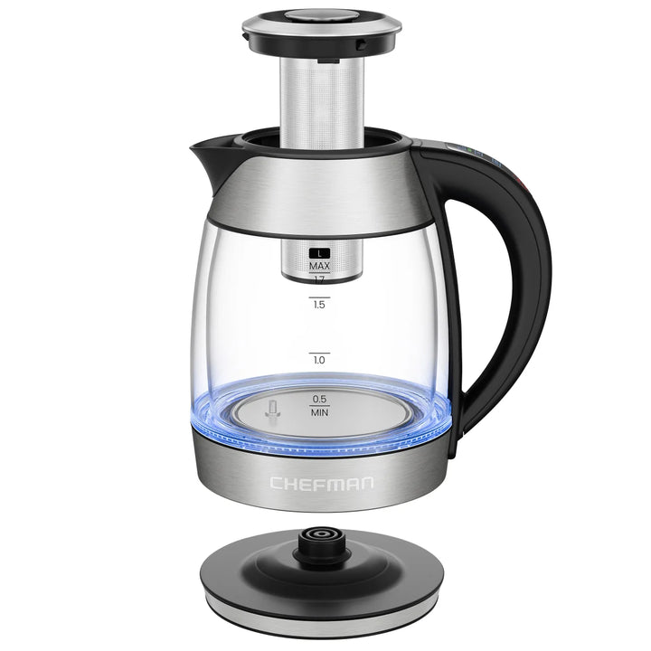 Chefman - 1.7 L Digital Glass Double-Wall Kettle