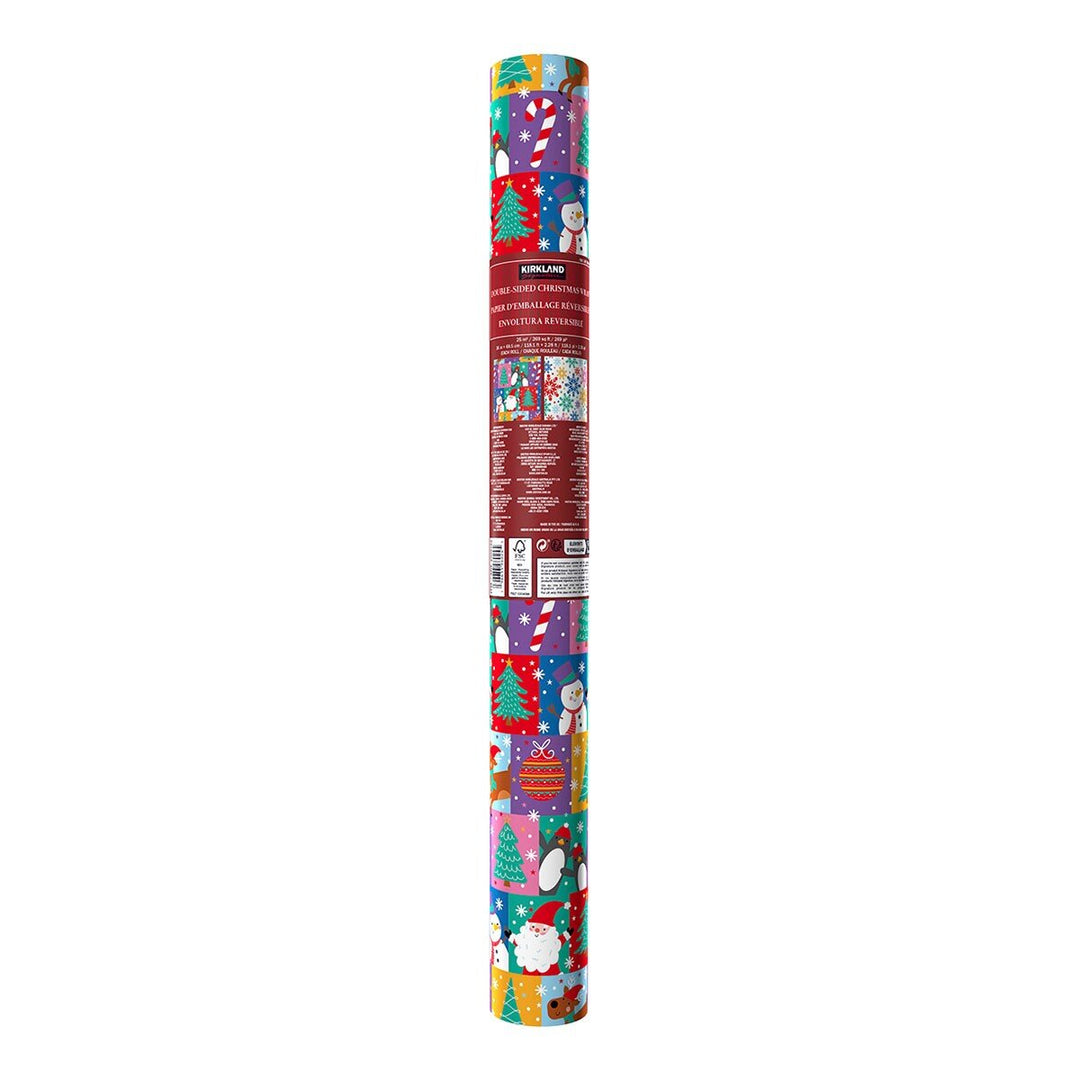Double-Sided Christmas Gift Wrap