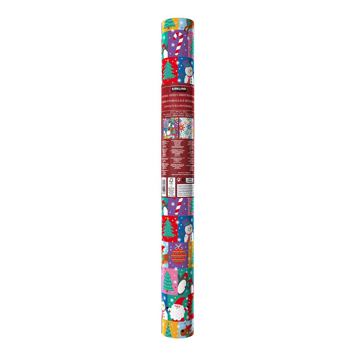 Double-Sided Christmas Gift Wrap