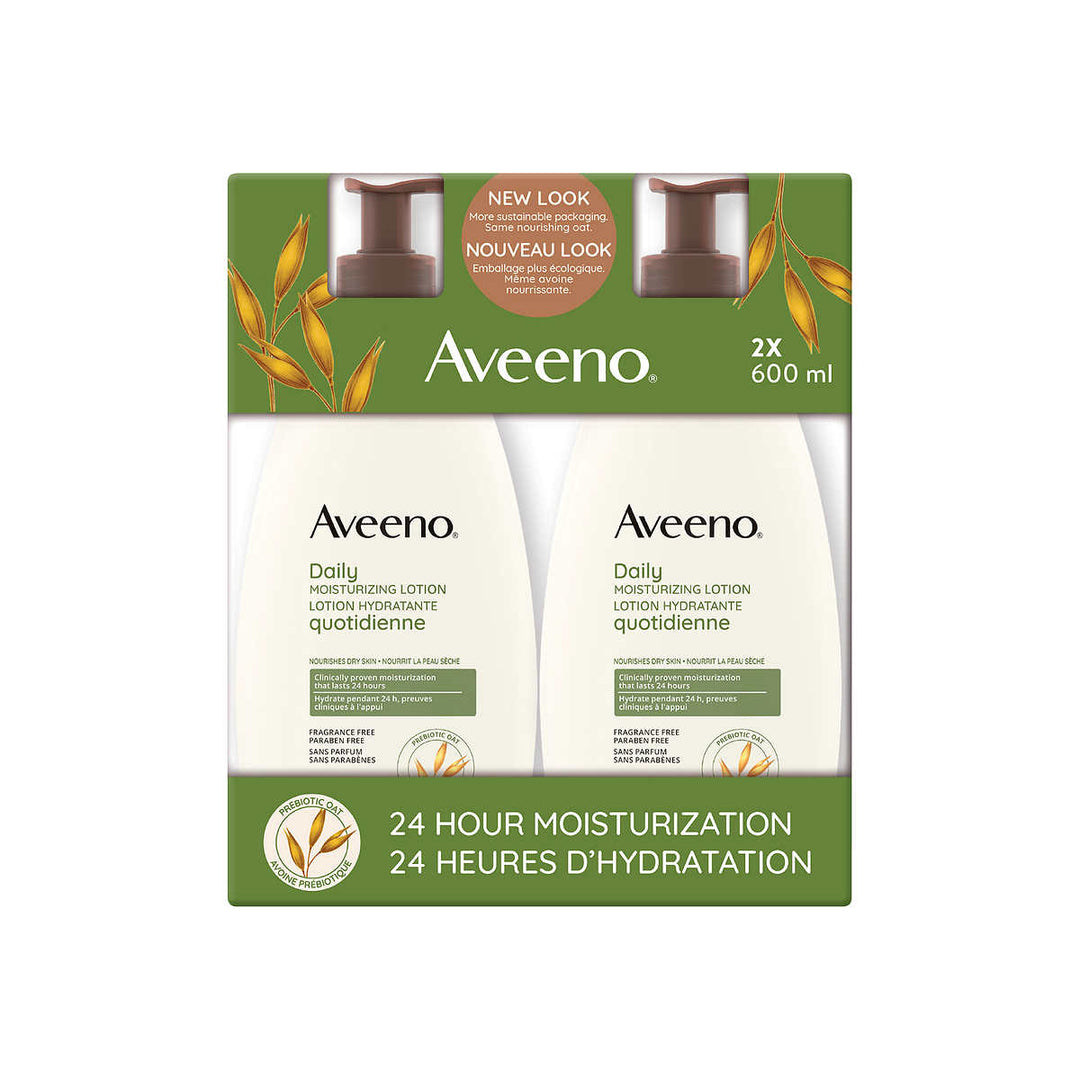 Aveeno - Daily Moisturizing Lotion, 2 x 600 ml