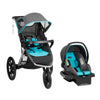 Evenflo - Système de voyage pour poussette de jogging Victory Plus avec siège d'auto pour bébé LiteMax (0-6 Ans)