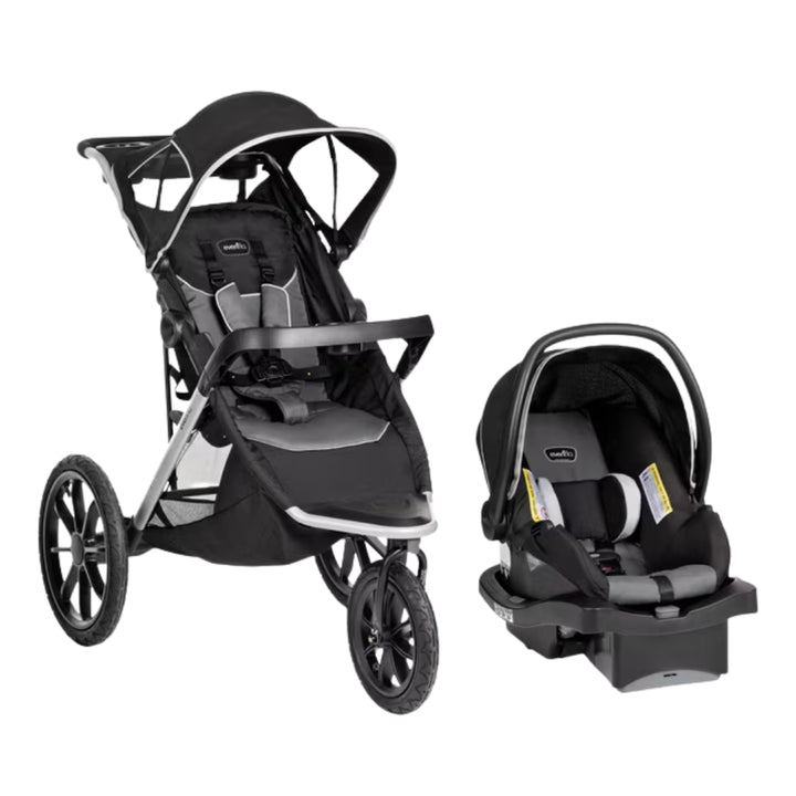 Evenflo - Système de voyage pour poussette de jogging Victory Plus avec siège d'auto pour bébé LiteMax (0-6 Ans)
