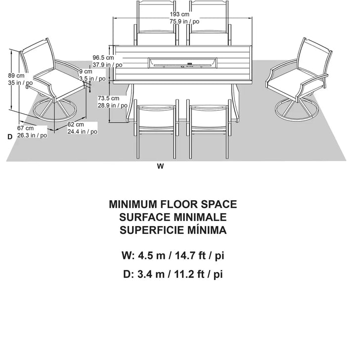 OVE Decors - Bonavista Dining Set, 7 Pieces