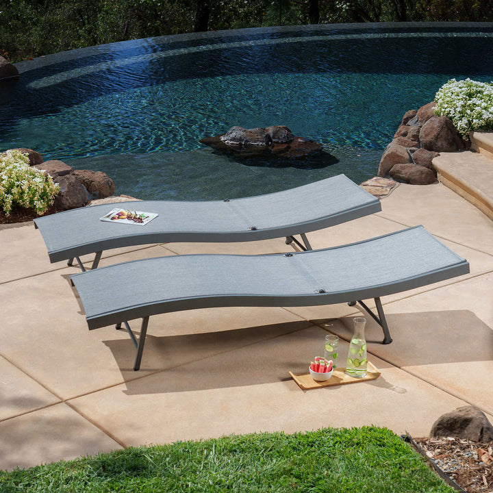 SunVilla - Chaise longue commercial Sling Wave