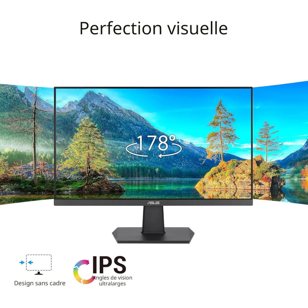 Moniteur ASUS 23,8" sans bordures 100 Hz FHD avec protection oculaire - VZ24EHF