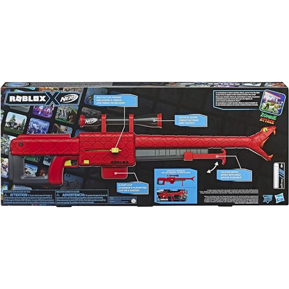Hasbro - Nerf Roblox Zombie Attack Foam Dart Gun