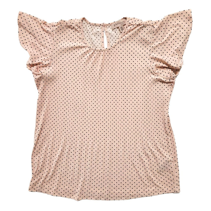 Philosophy - Pleated Top with Flowing Short Sleeves