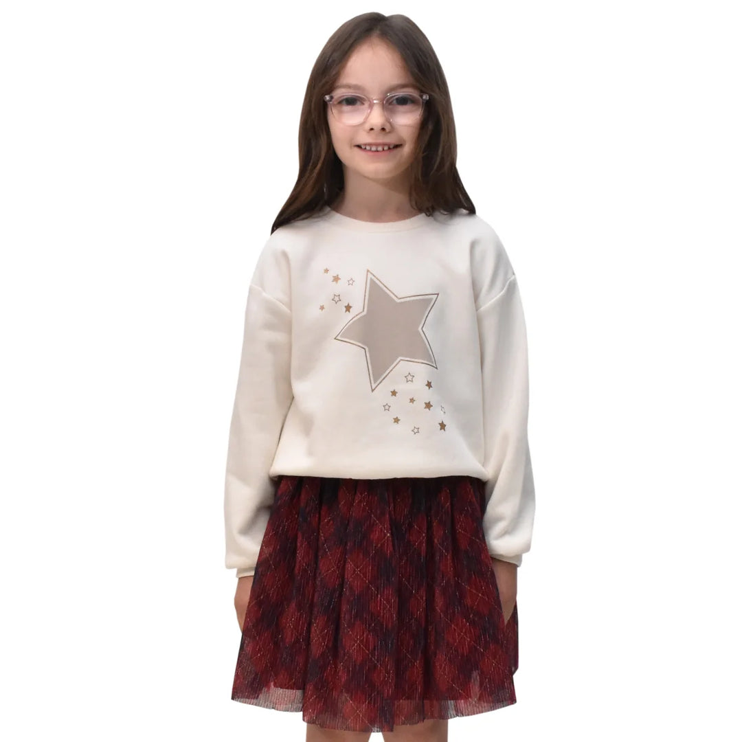 Happy Kids - Crew neck sweater and skirt