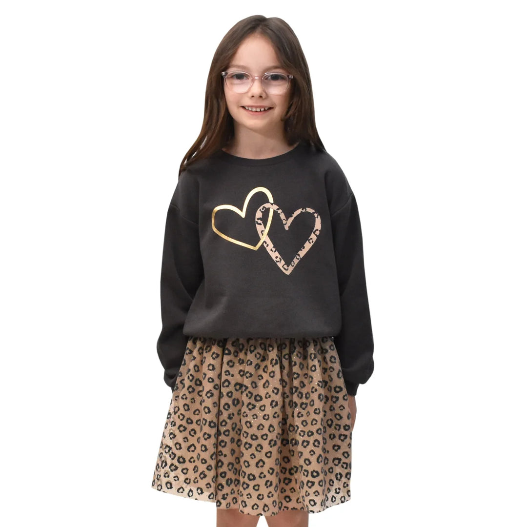 Happy Kids - Crew neck sweater and skirt