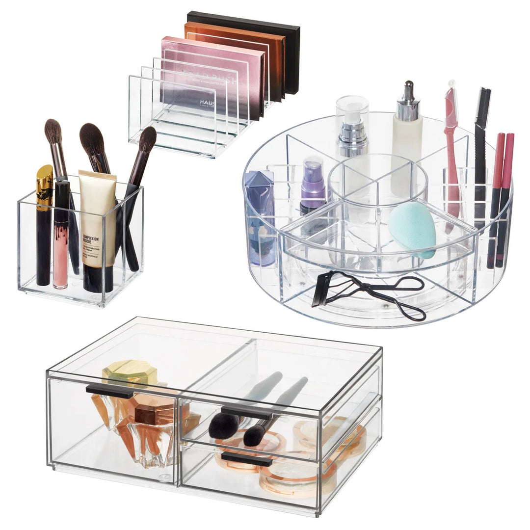 iDesign - Ensemble organisateur de cosmétiques, 4 pièces