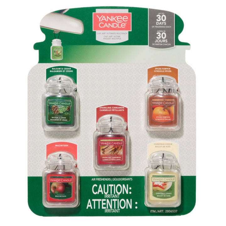 Yankee Candle - Désodorisant d'Air Ultime pour voiture, paquet de 5