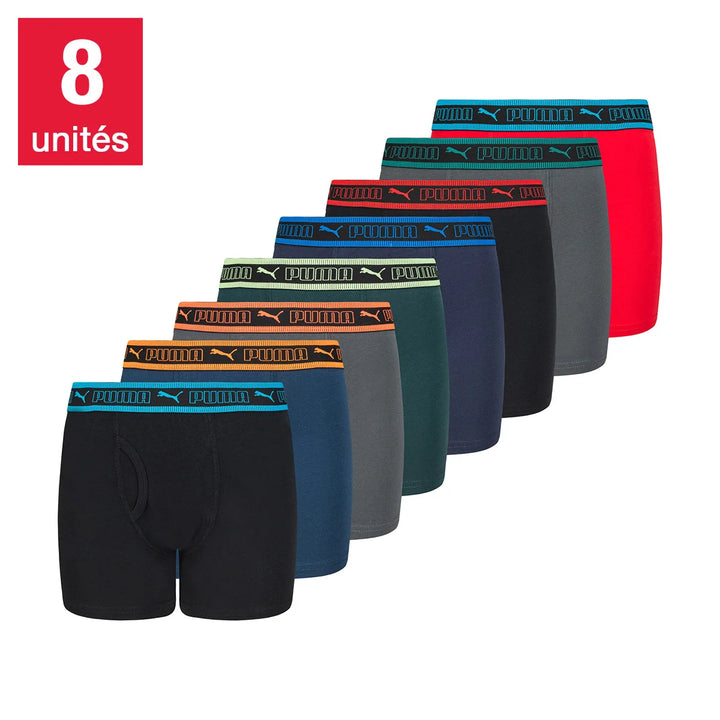 Puma – Fitted Boxer Briefs, Pack of 8