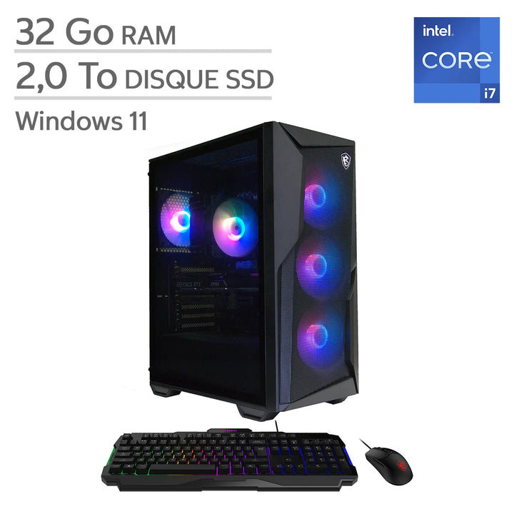 MSI Codex R2 AI - Ordinateur de bureau de jeux, Intel Core i7-14700F