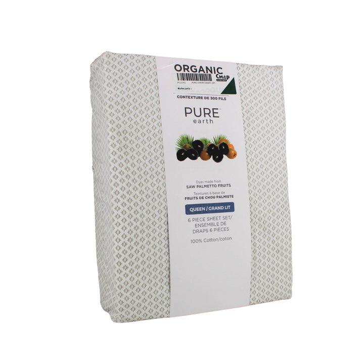 Pure Earth - Ensemble de draps, 6 pièces